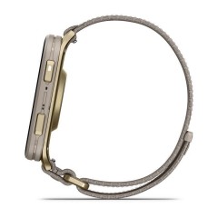 Garmin Venu X1 51.2 mm  (010-02980-09) with Titanium Caseback and French Grey Nylon Band Soft Gold
