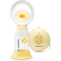 Medela Ηλεκτρικό Απλό Θήλαστρο Swing Flex Κίτρινο 150ml