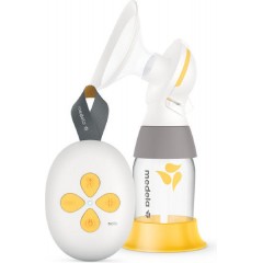 Medela Solo Ηλεκτρικό Μονό Θήλαστρο Μπαταρίας και Ρεύματος Κίτρινο 150ml
