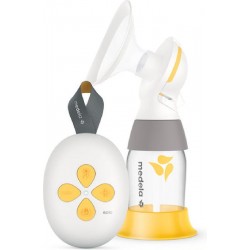 Medela Solo Ηλεκτρικό Μονό Θήλαστρο Μπαταρίας και Ρεύματος Κίτρινο 150ml