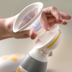 Medela Solo Ηλεκτρικό Μονό Θήλαστρο Μπαταρίας και Ρεύματος Κίτρινο 150ml