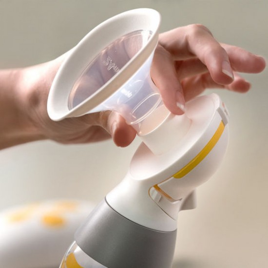 Medela Solo Ηλεκτρικό Μονό Θήλαστρο Μπαταρίας και Ρεύματος Κίτρινο 150ml