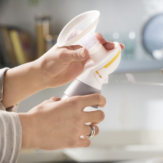 Medela Solo Ηλεκτρικό Μονό Θήλαστρο Μπαταρίας και Ρεύματος Κίτρινο 150ml