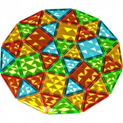Geomag Μαγνητικό Παιχνίδι Κατασκευών Magnetic Tiles Gems για Παιδιά 3+ Ετών 100τμχ (4104)