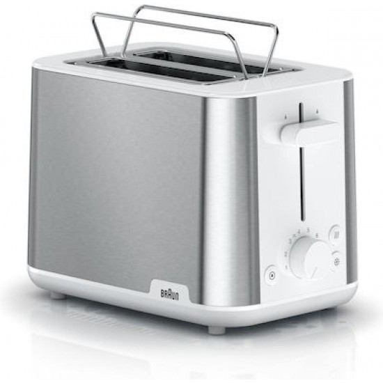 Braun HT 1510 Φρυγανιέρα 2 Θέσεων 900W Λευκή