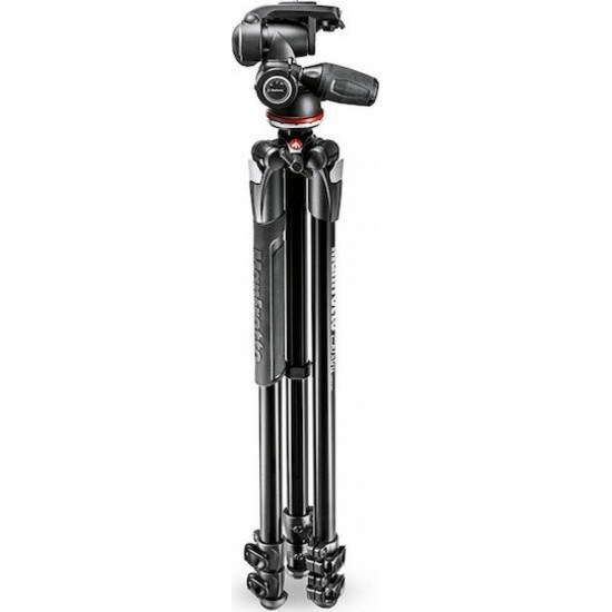 Manfrotto tripod 290 XTRA 3 Way Head Τρίποδο Φωτογραφικό (MK290XTA3-3W) Black