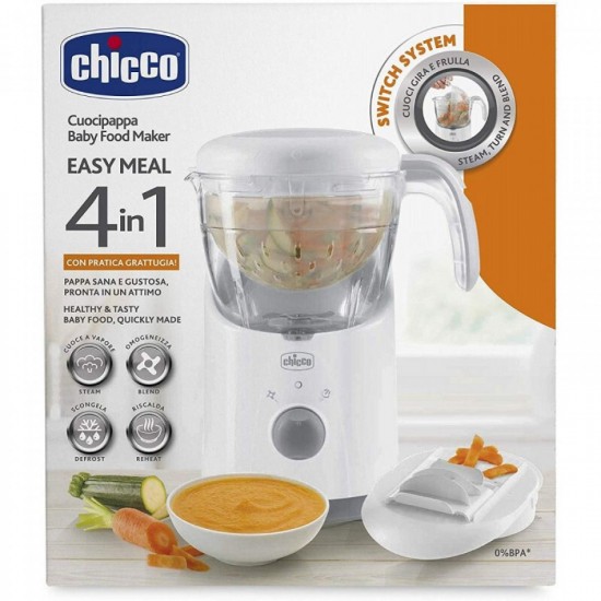 Chicco Easy Meal Βρεφικός Ατμομάγειρας με Μπλέντερ White