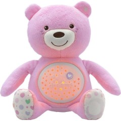 Chicco Βρεφικό Αρκουδάκι με Προβολέα Baby Bear Ροζ Για 0+ (Y02-08015-10)