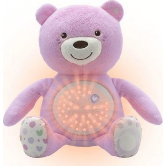 Chicco Βρεφικό Αρκουδάκι με Προβολέα Baby Bear Ροζ Για 0+ (Y02-08015-10)