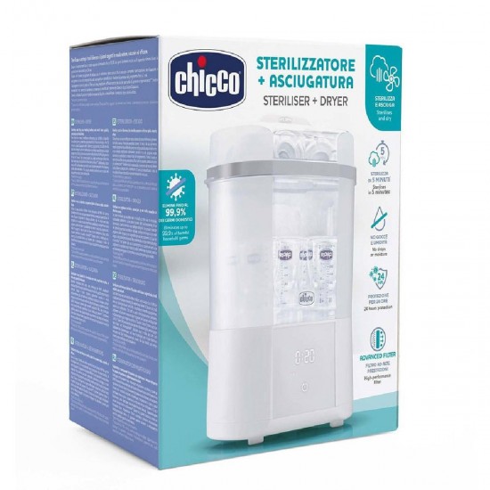 Chicco Ψηφιακός Αποστειρωτής Και Στεγνωτήρας Με Φίλτρο D10-07392-10