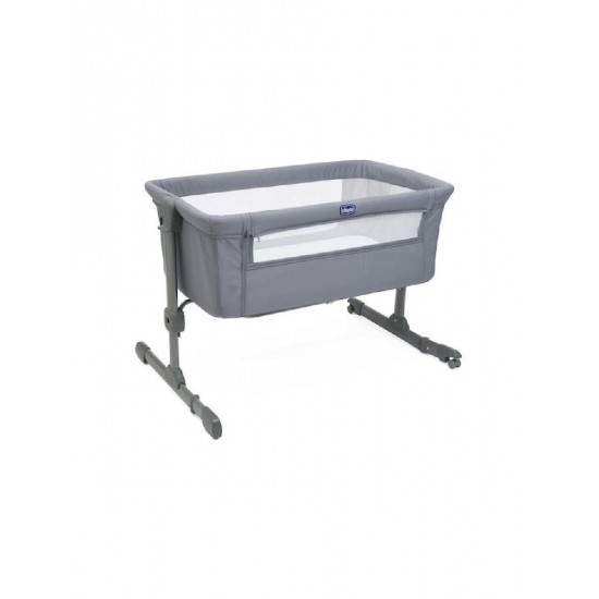 Chicco Λίκνο Next2Me Essential με Στρώμα, Πλαϊνό Άνοιγμα και Ρόδες Stone Re Lux (87042-67)