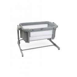 Chicco Λίκνο Next2Me Magic Evo με Στρώμα, Πλαϊνό Άνοιγμα και Ρόδες 40 Dark Grey