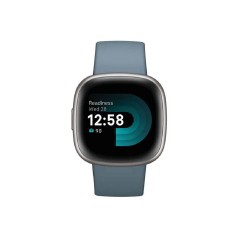Fitbit Versa 4 Aluminium Αδιάβροχο Smartwatch με Παλμογράφο (Blue & Platinum)