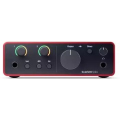 Focusrite Εξωτερική Επαγγελματική Κάρτα Ήχου Scarlett Solo 4th Gen Συνδεσιμότητα USB για PC