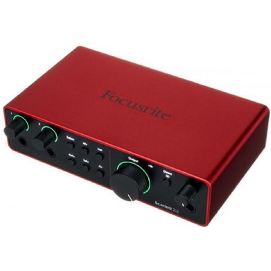 Focusrite Scarlett 2i2 4th Gen Εξωτερική Επαγγελματική Κάρτα Ήχου με Σύνδεση USB