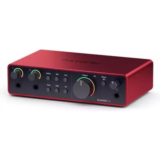 Focusrite Scarlett 2i2 4th Gen Εξωτερική Επαγγελματική Κάρτα Ήχου με Σύνδεση USB