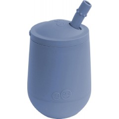 Ezpz Εκπαιδευτικό ποτήρι Mini Cup + καλαμάκι Indigo
