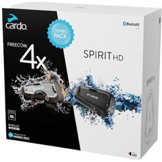 Cardo Combo Pack Σετ Ενδοεπικοινωνία Κράνους Freecom 4X και Spirit HD (CRBUN00002)