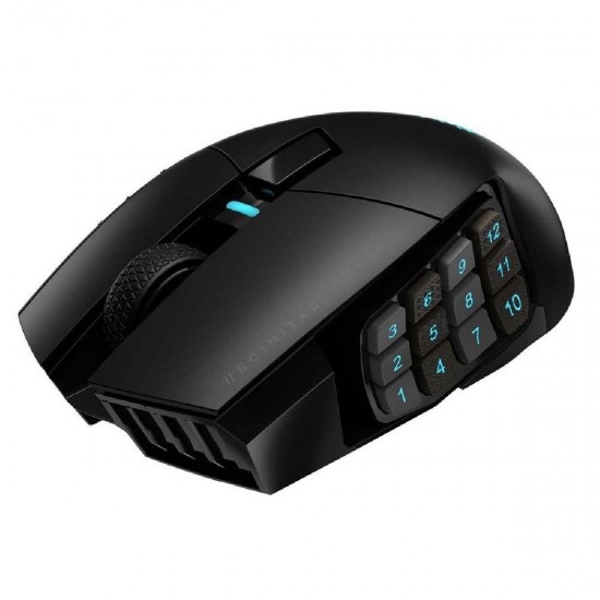 Corsair Scimitar RGB Elite Ασύρματο Gaming Ποντίκι 26000 DPI (CH-9314311-EU) Μαύρο