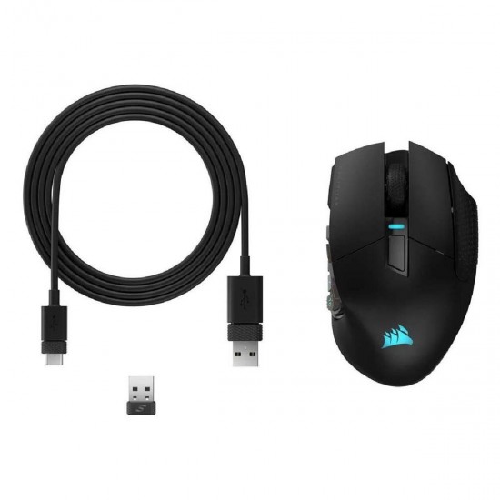 Corsair Scimitar RGB Elite Ασύρματο Gaming Ποντίκι 26000 DPI (CH-9314311-EU) Μαύρο