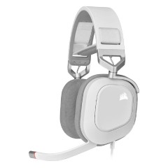 Corsair Wired Gaming Headset HS80 RGB - White - CA-9011238-EU Corsair Wired Gaming Headset HS80 RGB - White - CA-9011238-EU