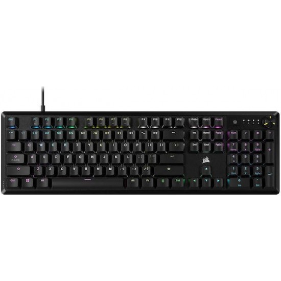 Corsair K70 Core RGB Gaming Keyboard with XXL Red Switches (CH-910971E-NA) Black US