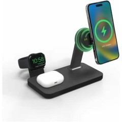 Mophie Snap+ (401309756) Black 3-in1 Wireless Charging Magsafe Stand 15W