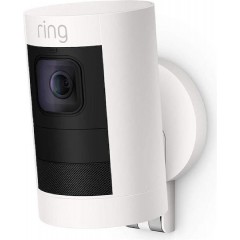 Ring Outdoor Stick-Up Camera 1080p HD Video White