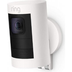 Ring Outdoor Stick-Up Camera 1080p HD Video White