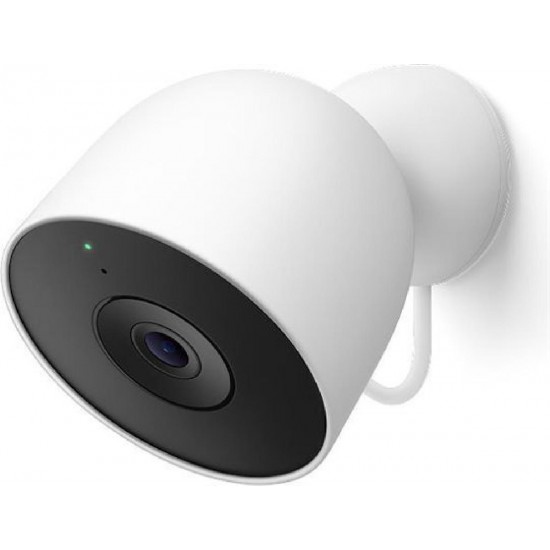 Google Nest Cam IP Κάμερα Παρακολούθησης Wi-Fi Αδιάβροχη με Αμφίδρομη Επικοινωνία (GA09963-EU) Snow White