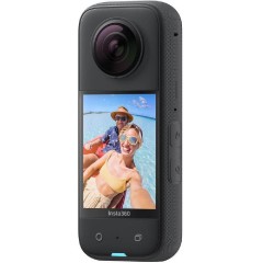 Insta360 X3 Action Camera 5K Λήψης 360° Υποβρύχια με WiFi Μαύρη με Οθόνη