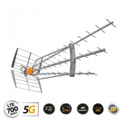 Televes DAT-75 T-Force 5G LTE HD Boss LR (21-48) Εξωτερική Κεραία Τηλεόρασης (12-00-0026)