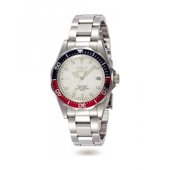 Ρολόι Invicta Pro Diver 8933 Quartz Unisex Ασημί