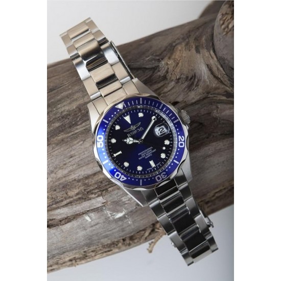 Invicta Pro Diver Ρολόι Μπαταρίας με Μεταλλικό Μπρασελέ (9204) Invicta Pro Diver Ρολόι Μπαταρίας με Μεταλλικό Μπρασελέ (9204)