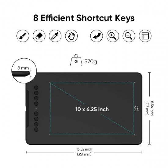 Xp-Pen Deco 01 V3 Γραφίδα Σχεδίασης χωρίς Οθόνη Xp-Pen Deco 01 V3 Γραφίδα Σχεδίασης χωρίς Οθόνη