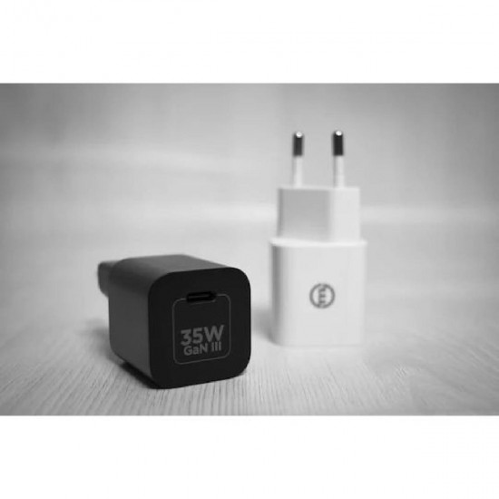 Mobile Origin Φορτιστής Super Charger Χωρίς Καλώδιο GaN III με Θύρα USB-C 35W (GAN-35W-1C-BLK) Μαύρος