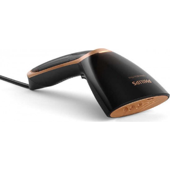 Philips Steam&Go Ατμοκαθαριστής Ρούχων Χειρός 1300W με Δοχείο 70ml (GC362/80) Μαύρος