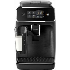 Philips Series 2200 Αυτόματη Μηχανή Espresso 1500W Πίεσης 15bar για Cappuccino με Μύλο Άλεσης Μαύρη