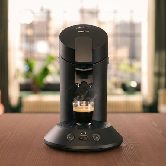 Philips Sense Original Plus Καφετιέρα για Κάψουλες Senseo Πίεσης 1bar (CSA210/61) Black