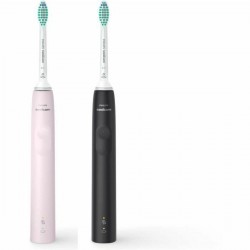 Philips Sonicare 3100 Series Ηλεκτρική Οδοντόβουρτσα με Χρονομετρητή και Αισθητήρα Πίεσης Black / Sugar Rose HX3675/15