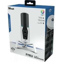Trust GXT 258 Fyru USB 4-in-1 Streaming Microphone (24257) Λευκό
