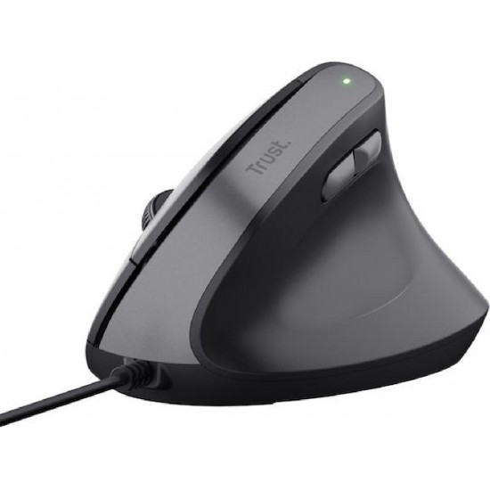 Trust Bayo II Ενσύρματο Εργονομικό Ποντίκι Μαύρο