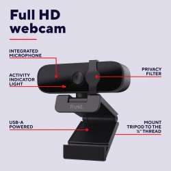 Trust ORAN 1080p Full HD Webcam (26043)