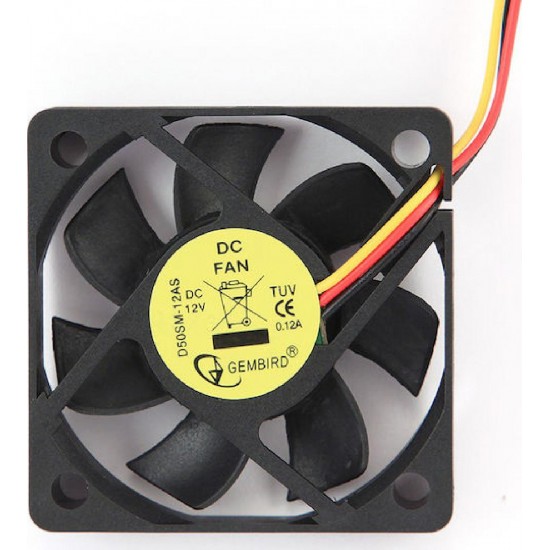 Gembird Case Fan 50mm με Σύνδεση 3-Pin (D50BM-12AS)