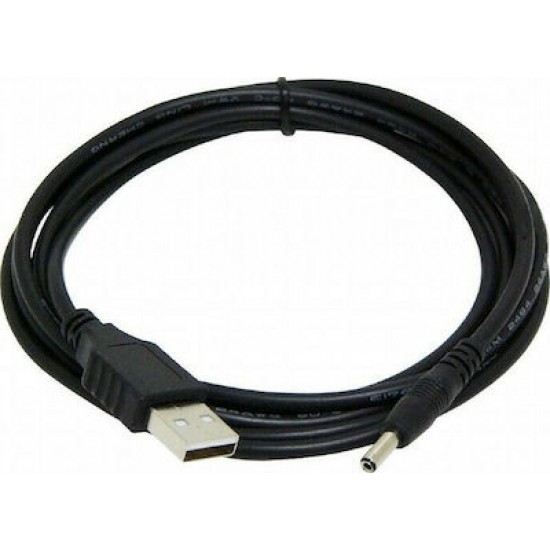 Cablexpert Cable USB-A male - DC 3.5 mm Μαύρο 1,8m (CC-USB-AMP35-6)
