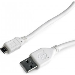 Cablexpert Micro USB Cable 0,5m (CCP-MUSB2-AMBM-W-0.5M) White