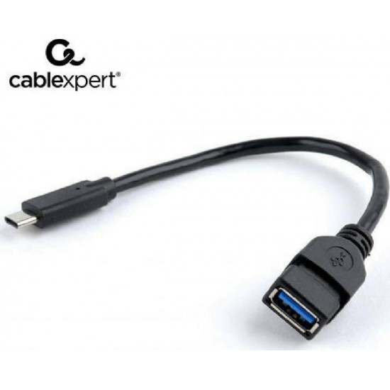 Cablexpert USB 3.0 OTG Type-C Adapter Cable CM/AF (A-OTG-CMAF3-01) Black