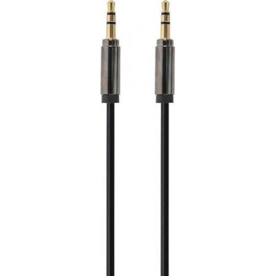 Cablexpert Καλώδιο 3.5mm male - 3.5mm male Μαύρο 1.8m (CCAP-444-6)