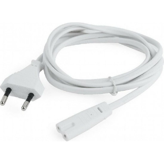 Cablexpert Power Cord EU input 2pin Plug White 1.8m (PC-184/2-W)