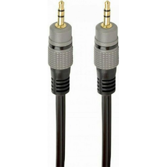Cablexpert Καλώδιο 3.5mm male - 3.5mm male 1.5m (CCAP-3535MM-1.5M) Μαύρο